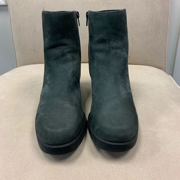 Easy Spirit EDouglas Gray Soft Leather Ankle Boots sz 9 - Picture 2 of 6